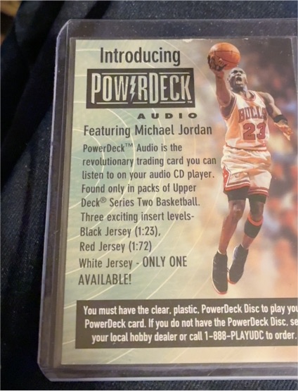 1997-98 Upper Deck #NNO Michael Jordan PowerDeck Audio — front