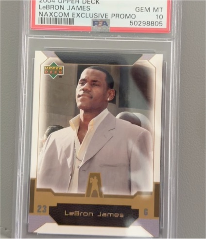 2004 Upper Deck Naxcom Exclusive Promo #NNO LeBron James — front