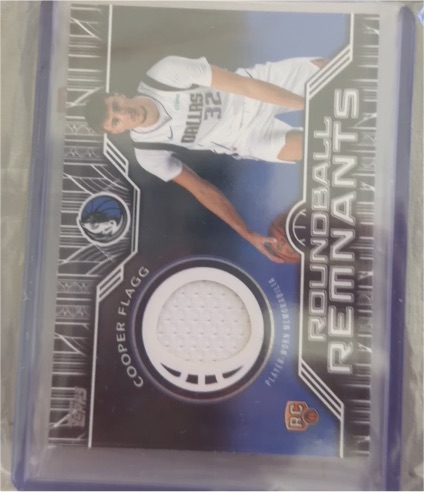 2025 Topps Roundball Remnants #RRR-CF Cooper Flagg — front