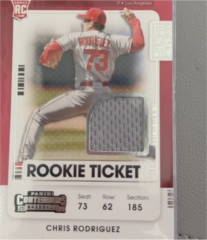 2021 Panini Contenders Rookie Ticket #RTJ-CR Chris Rodriguez — front
