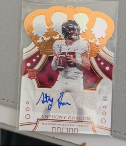 2020 Panini Chronicles Draft Picks Crown Royale #78 Anthony Gordon — front