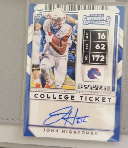 2020 Panini Contenders Draft Picks #288 John Hightower IV — front