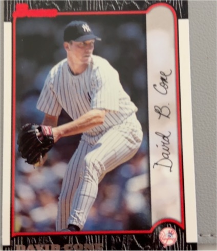 1999 Bowman #66 David Cone — front
