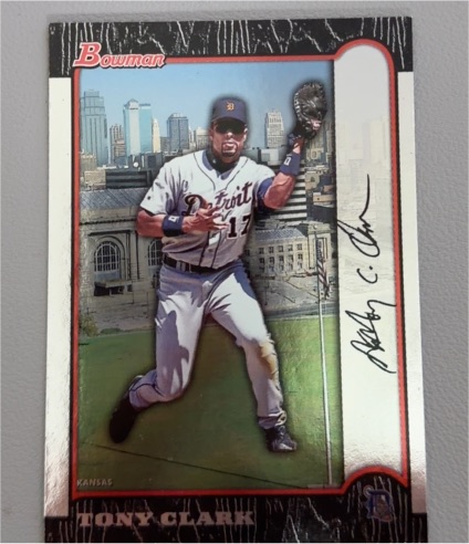 1999 Bowman International #14 Tony Clark — front