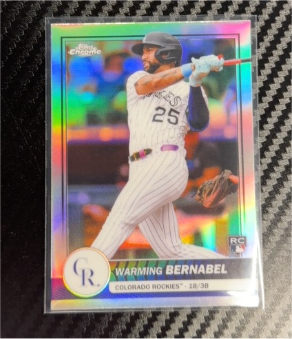 2026 Topps Chrome #19 Warming Bernabel — front