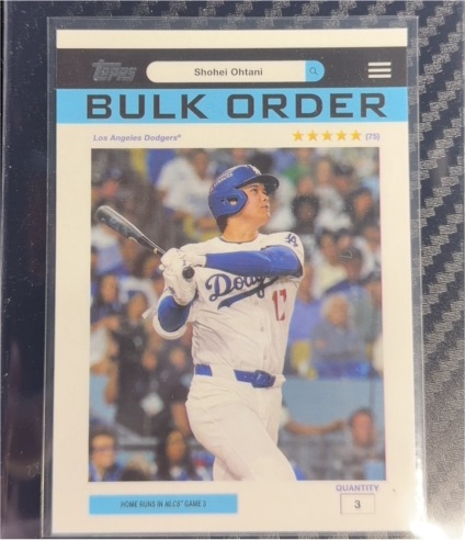 2026 Topps Flagship #BO-7 Shohei Ohtani Bulk Order Insert — front