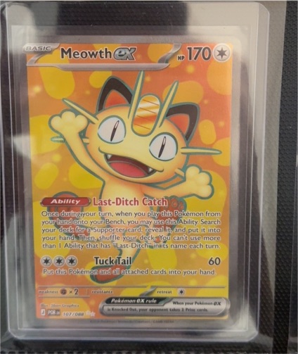 2026 Pokémon TCG #107 Meowth EX — front