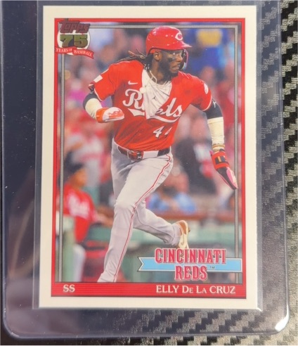 2026 Topps Series 1 1991 #T91-22 Elly De La Cruz — front