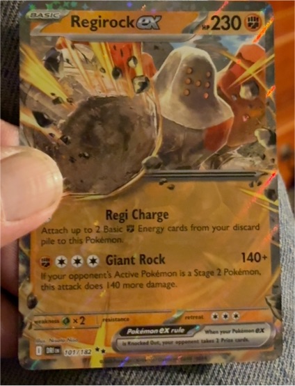 2020 Pokémon #101 Regirock ex — front