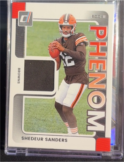 2025 Panini Donruss Rookie Phenom Jerseys #RPJ-SSS Shedeur Sanders — front