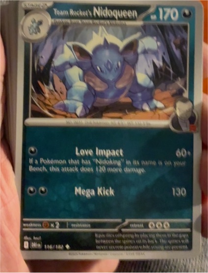 2023 Pokémon SV10: Destined Rivals #116 Team Rocket's Nidoqueen — front