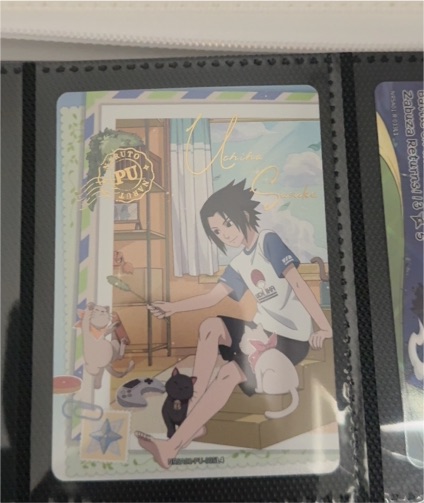 2025 Kayou Naruto Heavens Scroll Series 1 #NRSA01-PU-005L4 Sasuke Uchiha — front