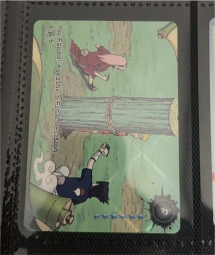 2025 Kayou Naruto Heaven Scroll #NRSA01-R-007L1 Kakashi You Failed! — front