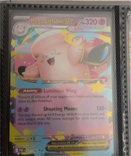 2016 Pokémon TCG Mega Clefable EX #31/88 — front