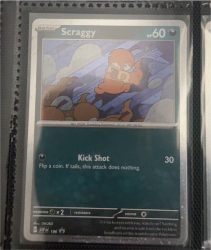 2022 Pokémon Scarlet & Violet Promo #186 Scraggy — front