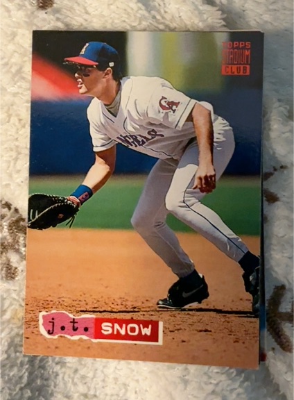 1994 Topps Stadium Club #447 J.T. Snow — front