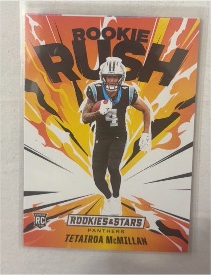 2025 Panini Rookies & Stars #9 Tetairoa McMillan Rookie Rush — front