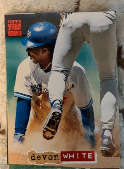 1994 Topps Stadium Club #326 Devon White — front