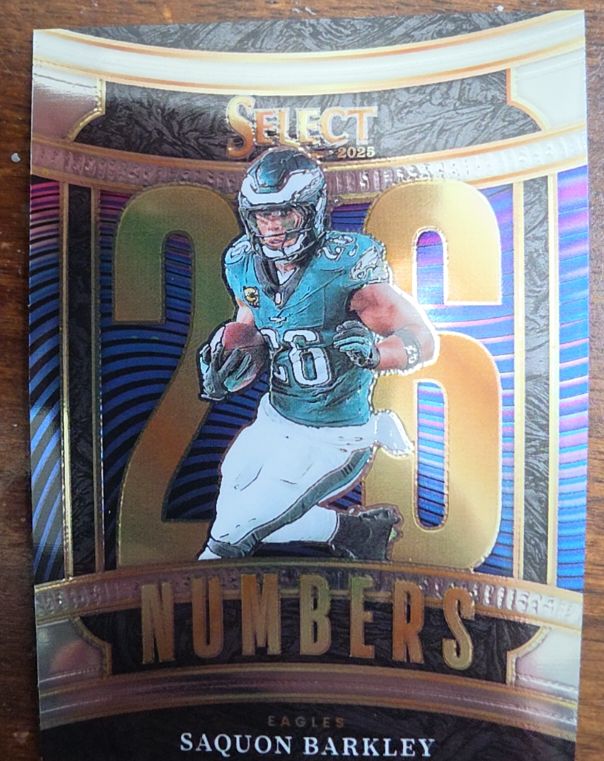 2025 Panini Select #26 Saquon Barkley Numbers — front