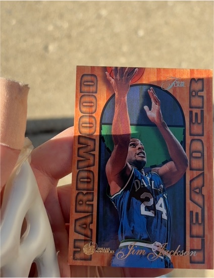 1995-96 Fleer Flair Hardwood Leader #6 Jim Jackson — front