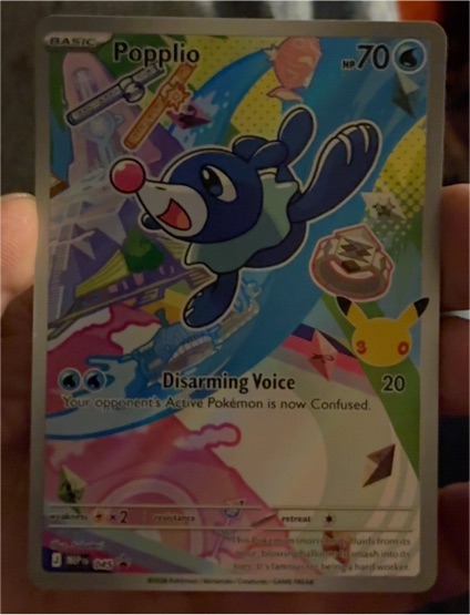 2021 Pokémon First Partner Illustration Collection #045 Popplio — front