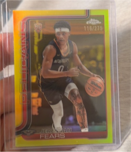 2025 Topps Chrome #257 Jeremiah Fears — front