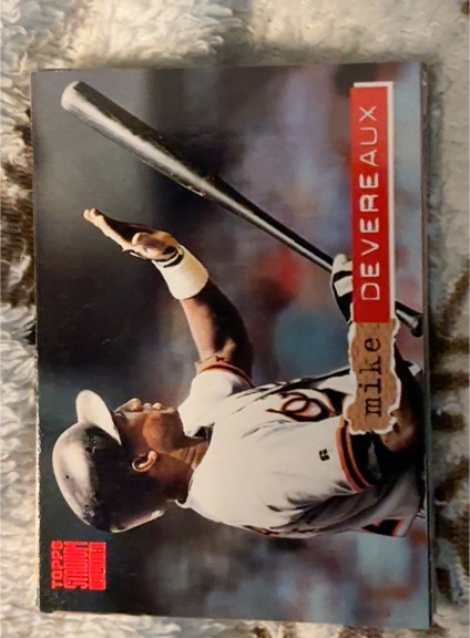 1994 Topps Stadium Club #424 Mike Devereaux — front