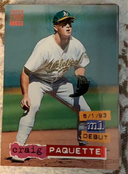 1994 Topps Stadium Club #328 Craig Paquette — front