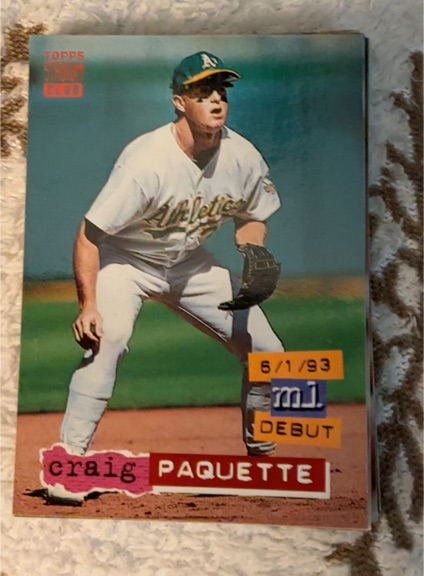 1994 Topps Stadium Club #328 Craig Paquette — front