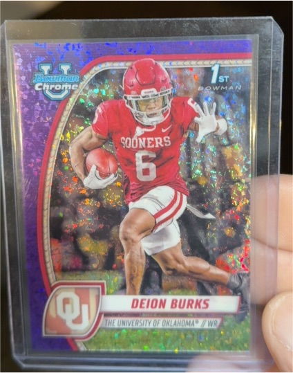 2024 Bowman Chrome University #56 Deion Burks — front