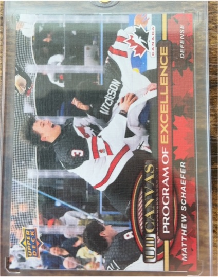 2025-26 Upper Deck Series 2 #C-259 Matthew Schaefer Canvas Program of Excellence — front