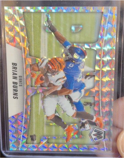 2025 Panini Mosaic Bang! #7 Brian Burns — front