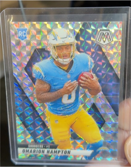 2025 Panini Mosaic #335 Omarion Hampton — front