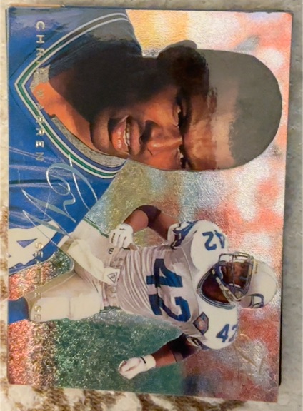 1995 Fleer Flair Preview #28 Chris Warren — front