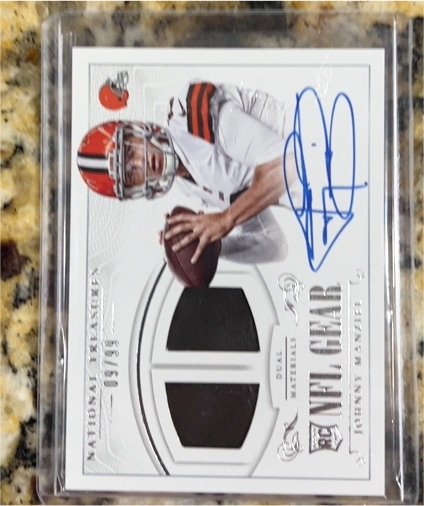2014 Panini National Treasures #306 Johnny Manziel — front