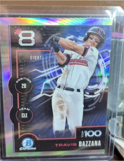 2025 Bowman Chrome Scouts Top 100 #BTP-8 Travis Bazzana — front