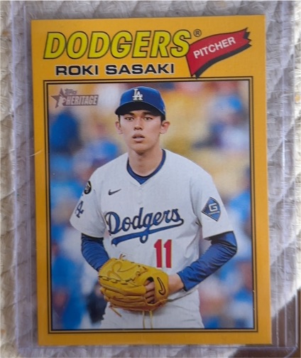 2026 Topps Heritage #39 Roki Sasaki — front