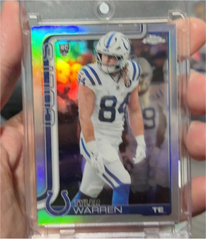 2025 Topps Chrome #346 Tyler Warren Rookie Indianapolis Colts — front