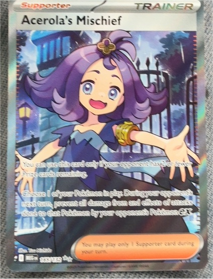 2022 Pokemon TCG #165 Acerola's Mischief — front