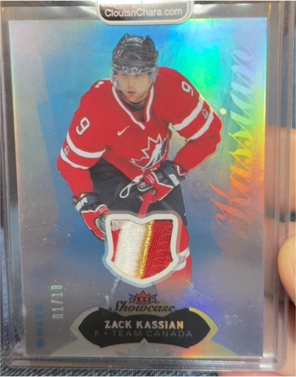 2014-15 Fleer Showcase #50 Zack Kassian — front