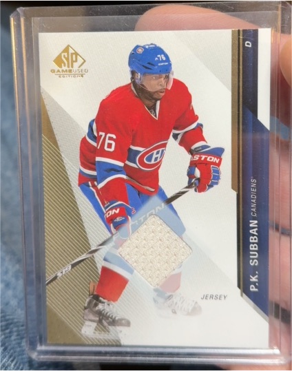 2014-15 SP Game Used #11 P.K. Subban — front