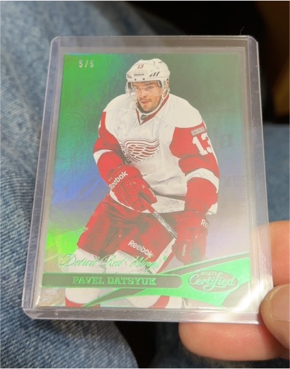 2012-13 Panini Certified Mirror Hot Box #13 Pavel Datsyuk — front
