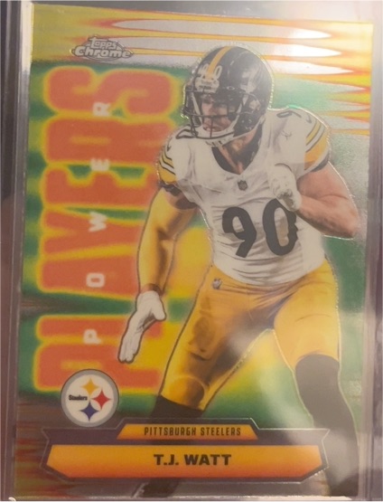 2025 Topps Chrome Power Players #PP-39 T.J. Watt — front