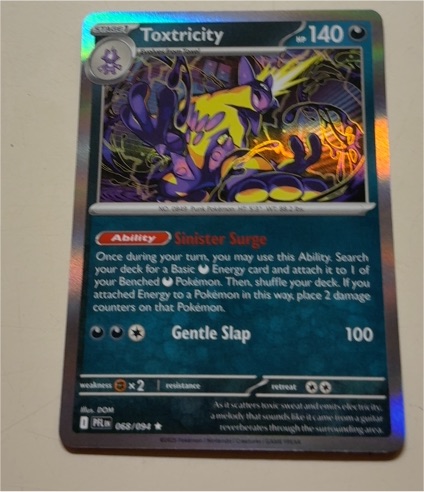 2025 Pokémon Phantasmal Flames #068 Toxtricity — front