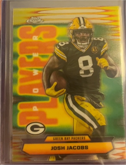 2025 Topps Chrome Power Players #PP-20 Josh Jacobs — front