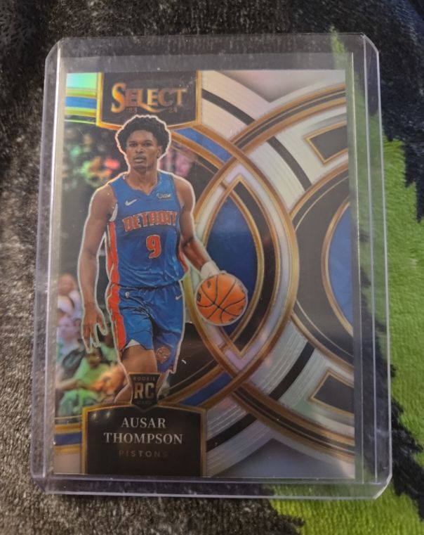 2023-24 Panini Select #128 Ausar Thompson Rookie RC Detroit Pistons — front
