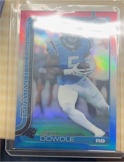 2025 Topps Chrome #43 Rico Dowdle — front