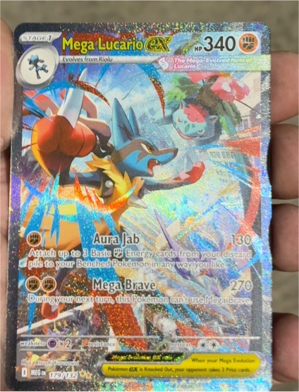2025 Pokémon Mega Lucario GX #179/132 — front