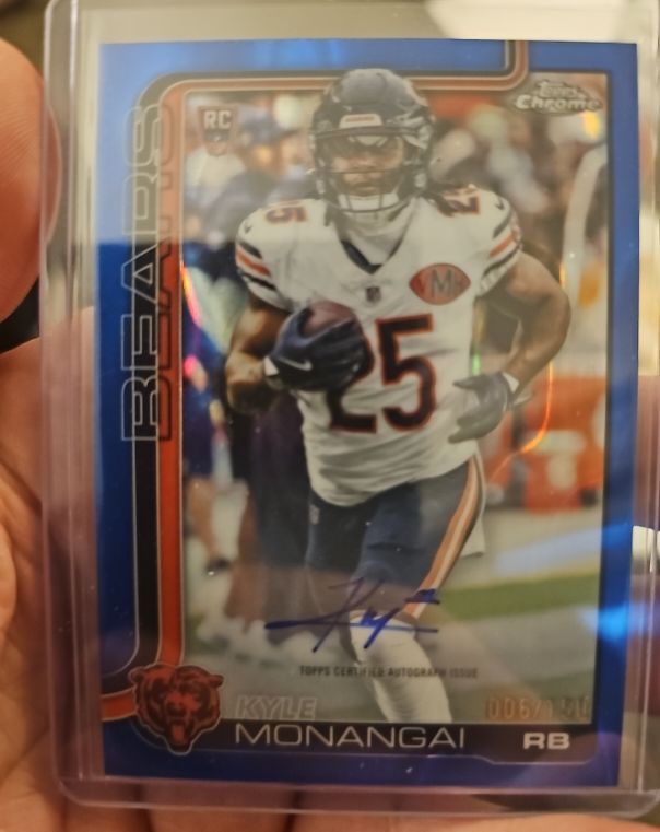 2025 Topps Chrome #RA-KYM Kyle Monangai — front