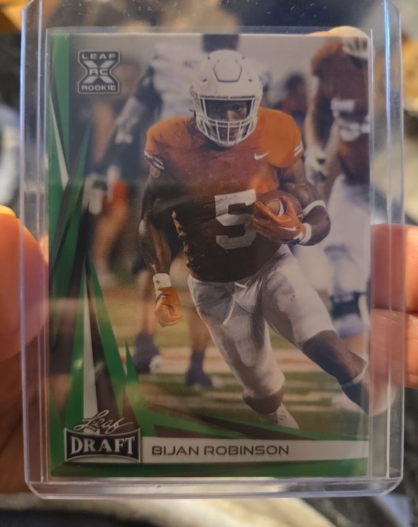 2023 Leaf Draft #B2-6 Bijan Robinson — front